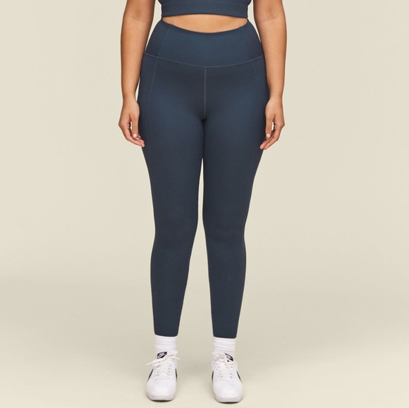 NWT Girlfriend Collective Midnight Blue Compressive High Rise Leggings - Picture 6 of 9